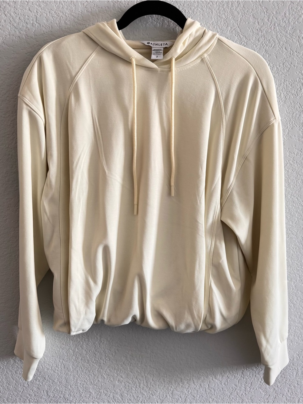 Athleta Seasoft Bubble Hem Sweatshirt - Size S -Glow